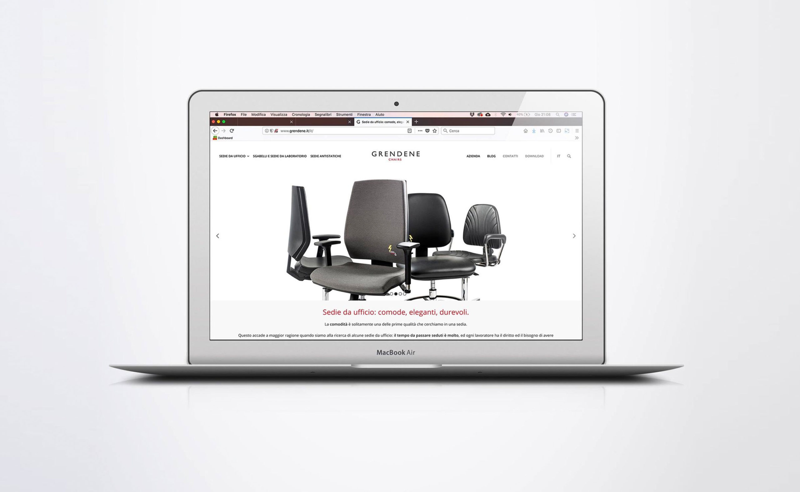 Grendene Chairs communication project by Francesco Belloli Designer Vicenza - website