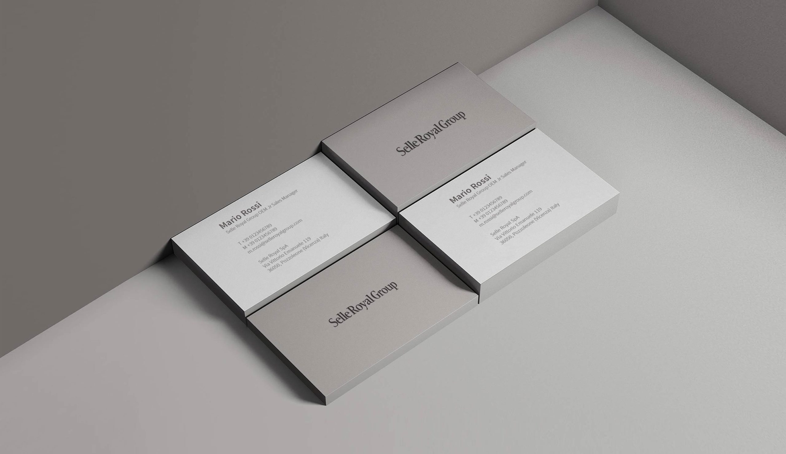 Selle Royal Group identity by Francesco Belloli Designer Vicenza - business card